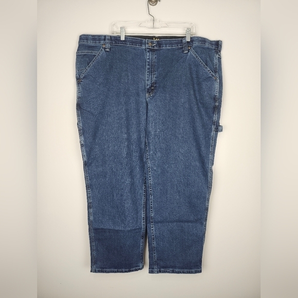 Lee Carpenter Loose Fit Straight Leg Original Stone Jeans 48x29 - Picture 1 of 11